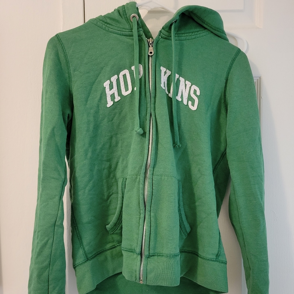 Women's Green Johns Hopkins Full Zip Hoodie